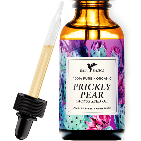 Tropical Holistic Organic Prickly Pear Cactus Seed Oil (Barbary Fig) 1 oz 100% Pure Virgin, Cold Pressed, All Natural Face, Dry Skin & Body Moisturize