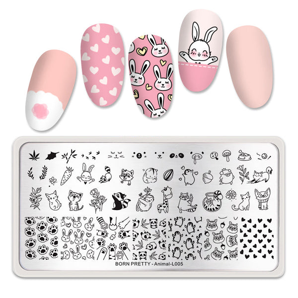 NAIL STAMPING Plate Brands Name #ZZLV2