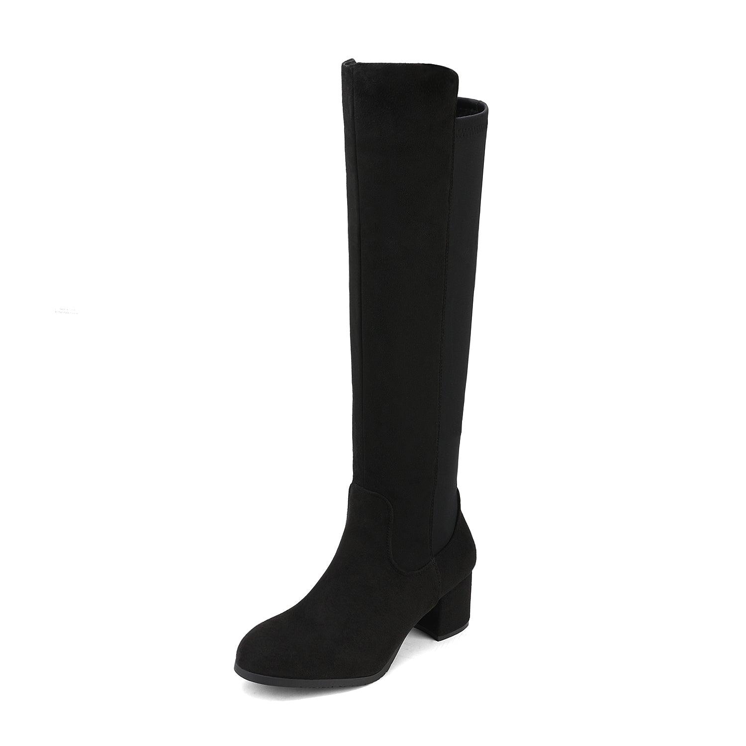 slim fit narrow skinny calf boots