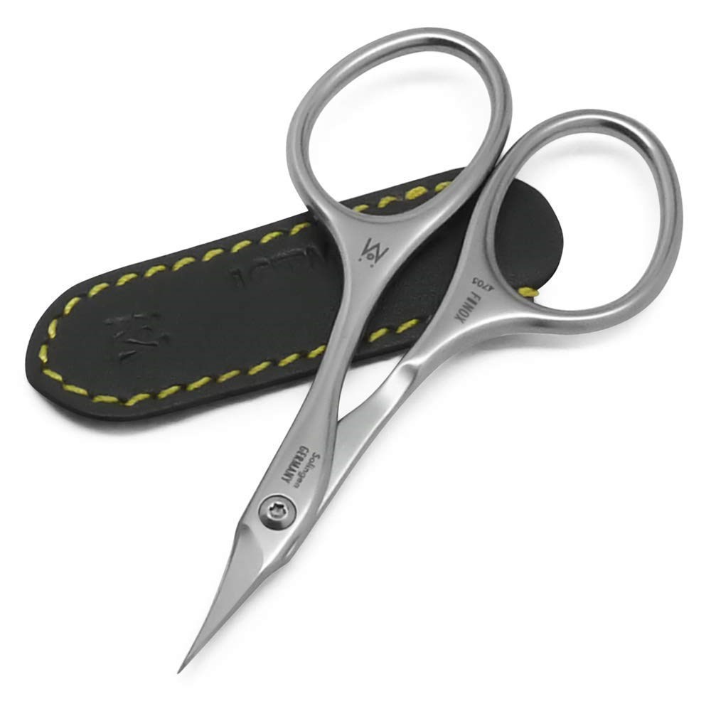 Cuticle Scissors Extra Fine Curved Blade, Super Slim Scissors for Cuticles  Care Professional Manicure Small Scissors with Precise Pointed Tip Grooming  Blades, Eyebrow, Eyelash, and Dry Skin 