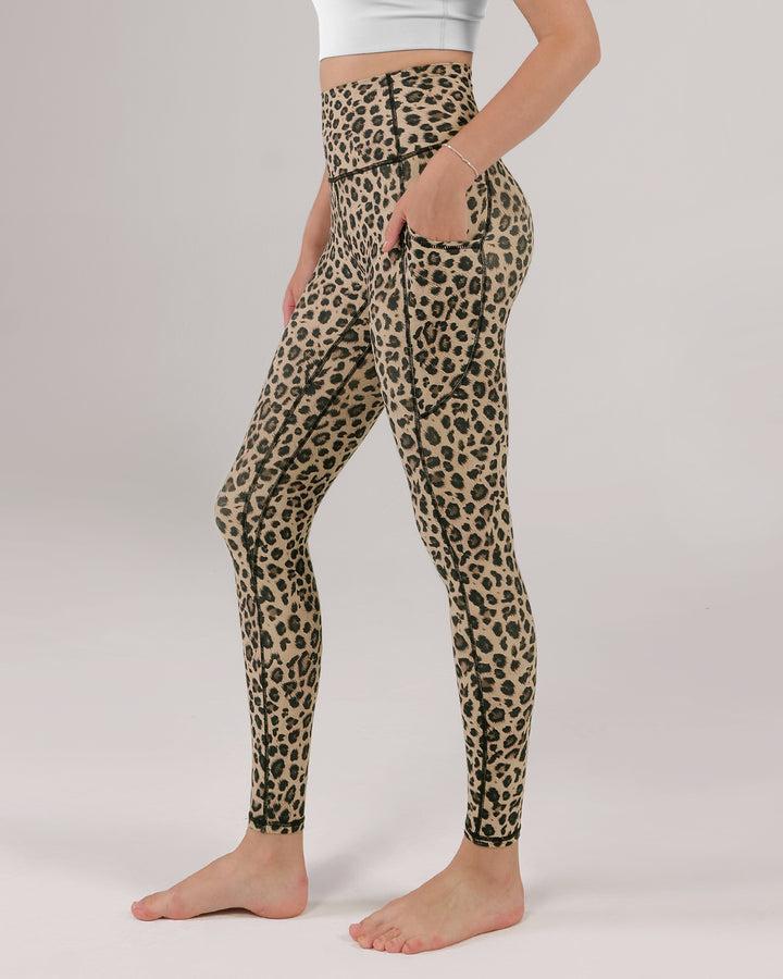 HIGORUN Leopard Seamless Leggings for Women High Waisted Workout