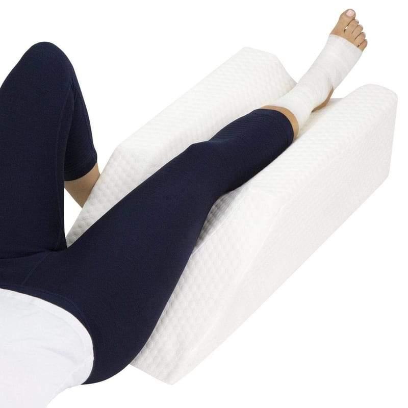 LightEase Post-Surgery Leg, Knee, Ankle Elevation Double Wedge Pillow, Memory