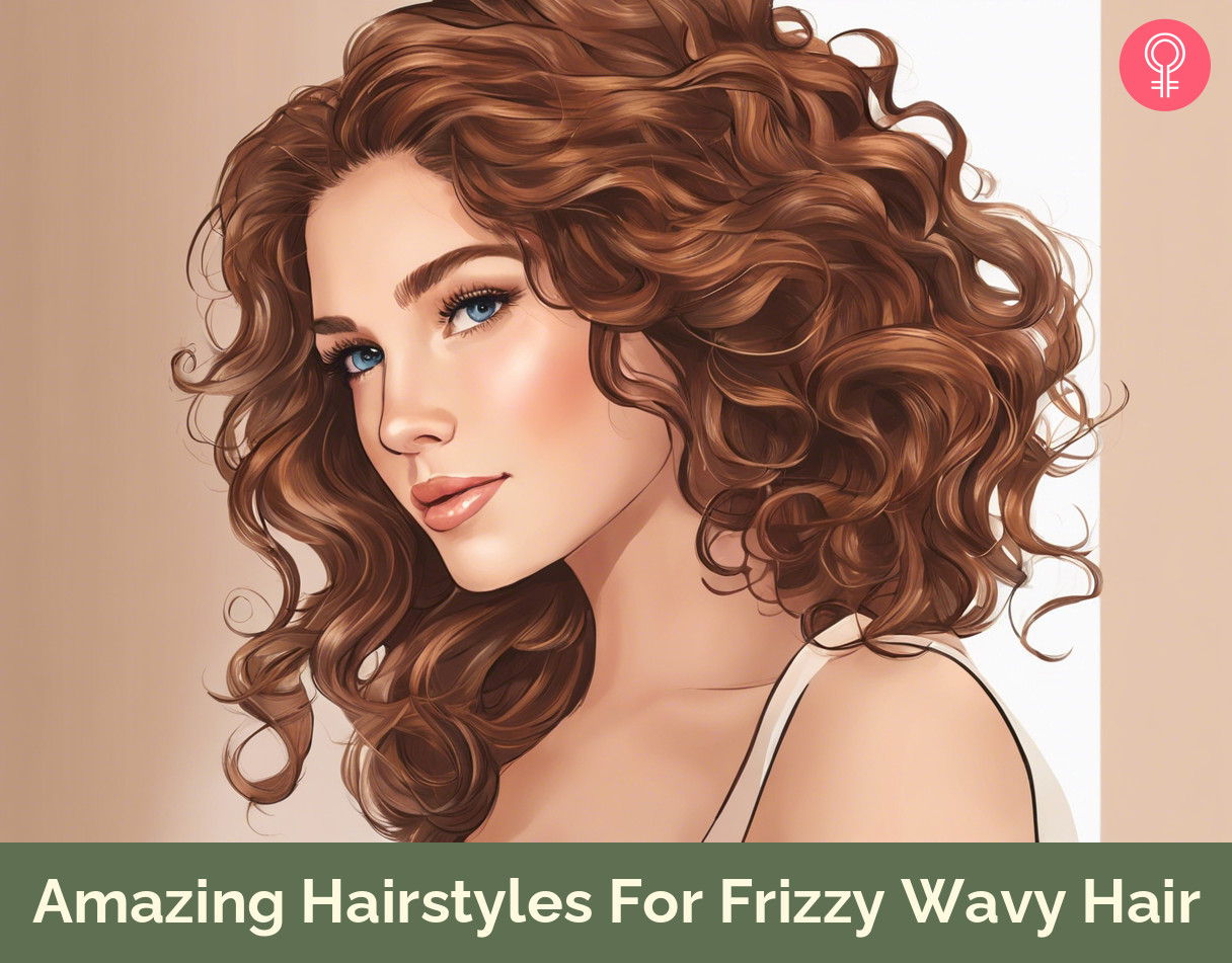 amazing hairstyles for frizzy wavy hair illustration