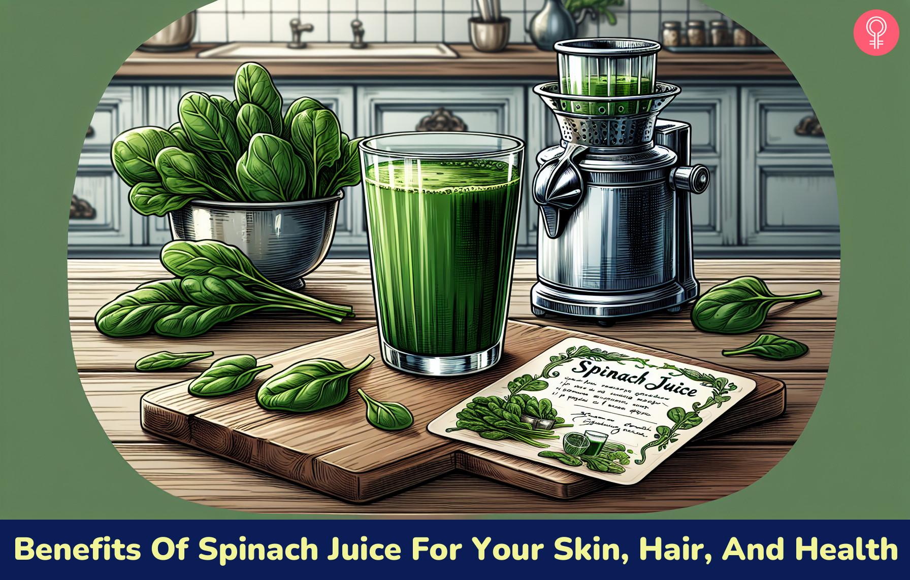 Benefits of spinach juice for skin online
