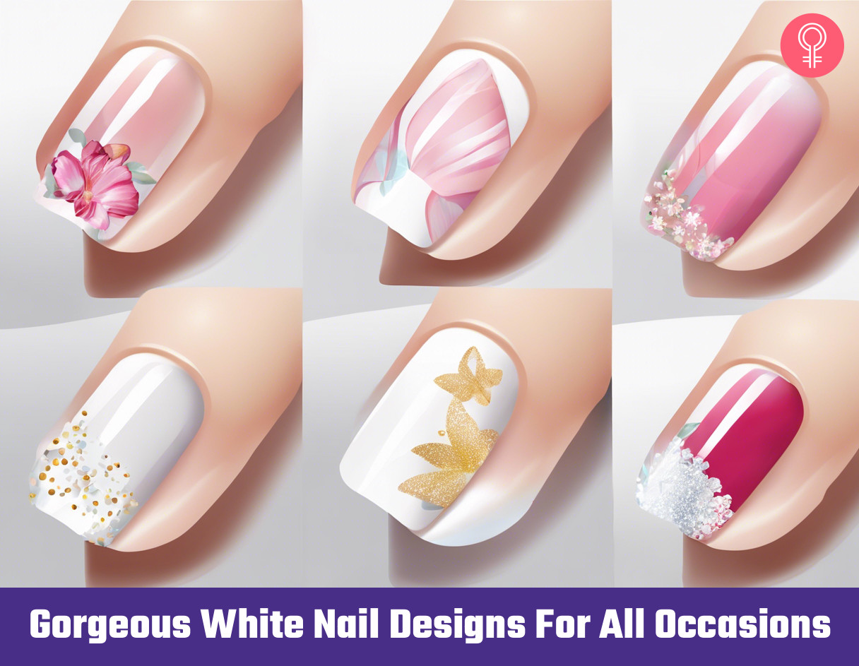 50 Fashionable White Nail Designs for Any Occasion | White nail designs, White  nails, Ballerina nails designs